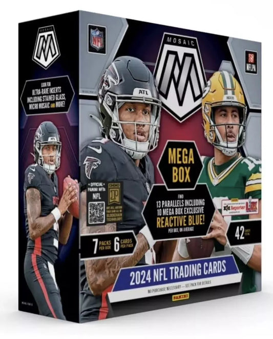 2024 Panini Mosaic NFL Football Trading Cards Mega Box