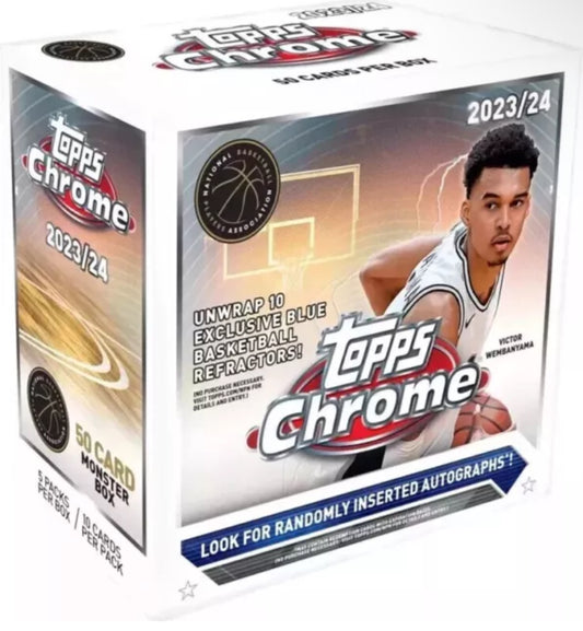 2023-24 Topps Chrome NBA Basketball Monster Box